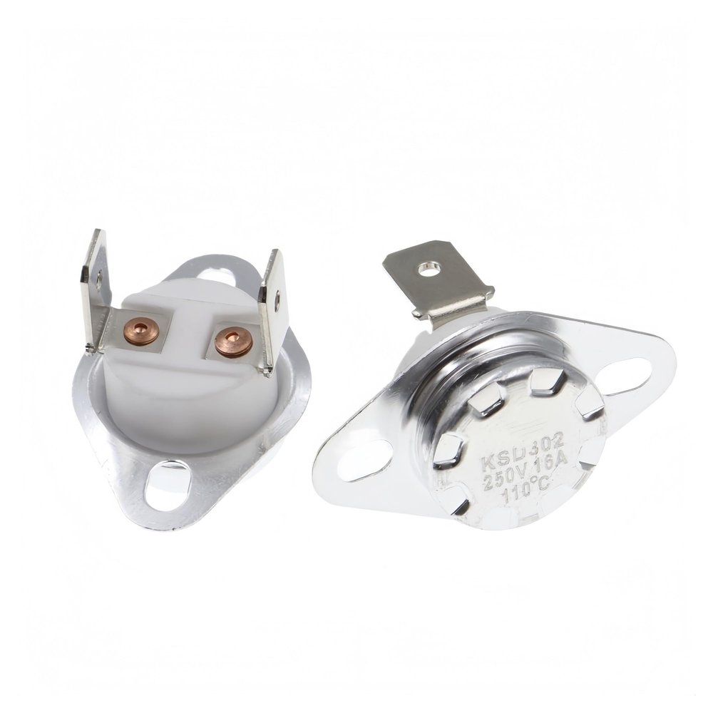 KSD302 16A 250V Ceramic Temperature Switch/Thermostat, 40–180°C, Normally Open, 45°C