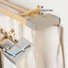 1.2 m Double-Track Curtain Rail, Gray, Wood-Look Aluminum, Wall-Mount view 3