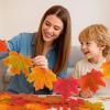 Autumn Leaves Decor, 400 Artificial Leaves, 8 Color Mix view 3