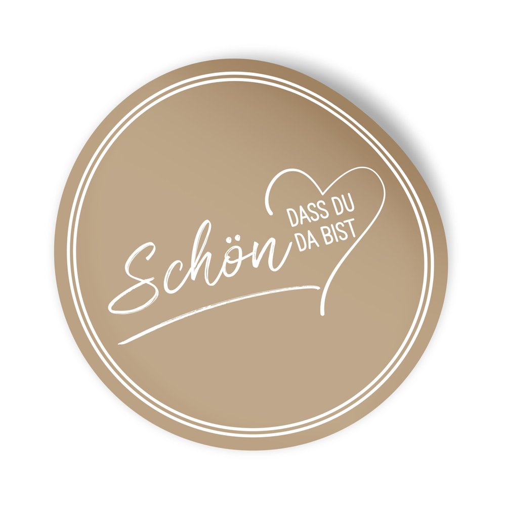 itenga 24x Round Stickers 4cm - Glad You're Here (V2)