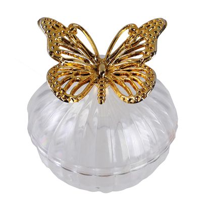 DOUDINGMAO Wedding-Ready Serving Tray with Butterfly Ornaments