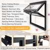 Folding Sliding Window with Lock, Aluminum Frame and Tempered Glass view 3