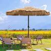 QUSYZD 9-Foot Thatch Roof Patio Umbrella, Hawaiian-Style Outdoor Umbrella view 2