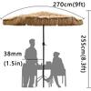 QUSYZD 9-Foot Thatch Roof Patio Umbrella, Hawaiian-Style Outdoor Umbrella view 3