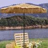 QUSYZD 9-Foot Thatch Roof Patio Umbrella, Hawaiian-Style Outdoor Umbrella view 4