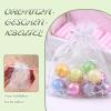 BORISCA 110 Pack 13x18 cm White Organza Bags view 4
