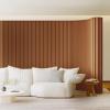 Yidlkecqey Folding Paper Room Divider, Brown, 150 x 35 x 200 cm view 1