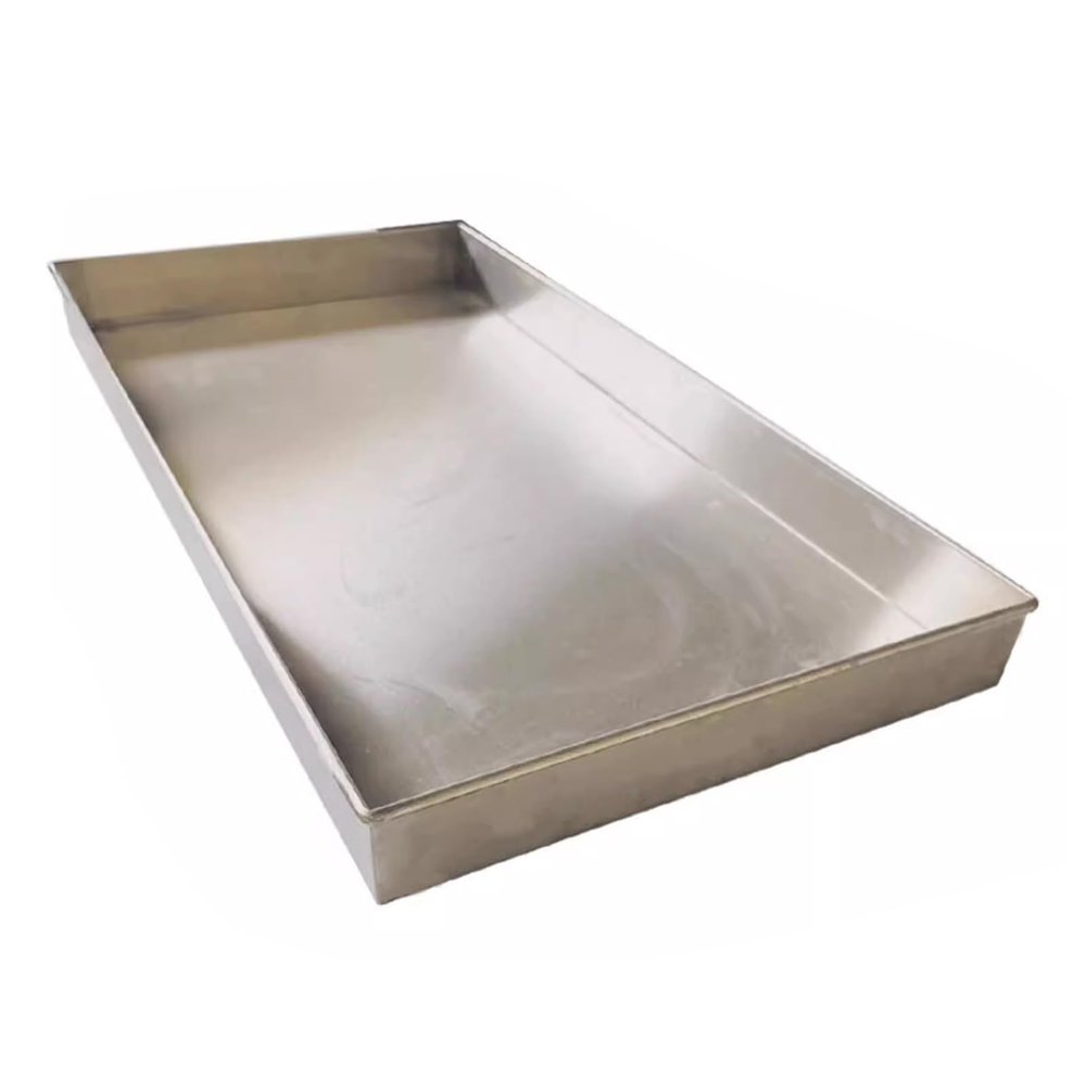 Stainless Steel Drip Tray for RVs, Greenhouses, and Outdoor AC Units, 120 x 40 cm