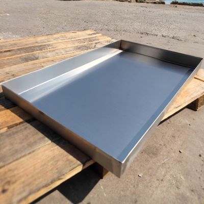 304 Stainless Steel AC Drip Tray, 0.8 mm, 110 x 30 cm