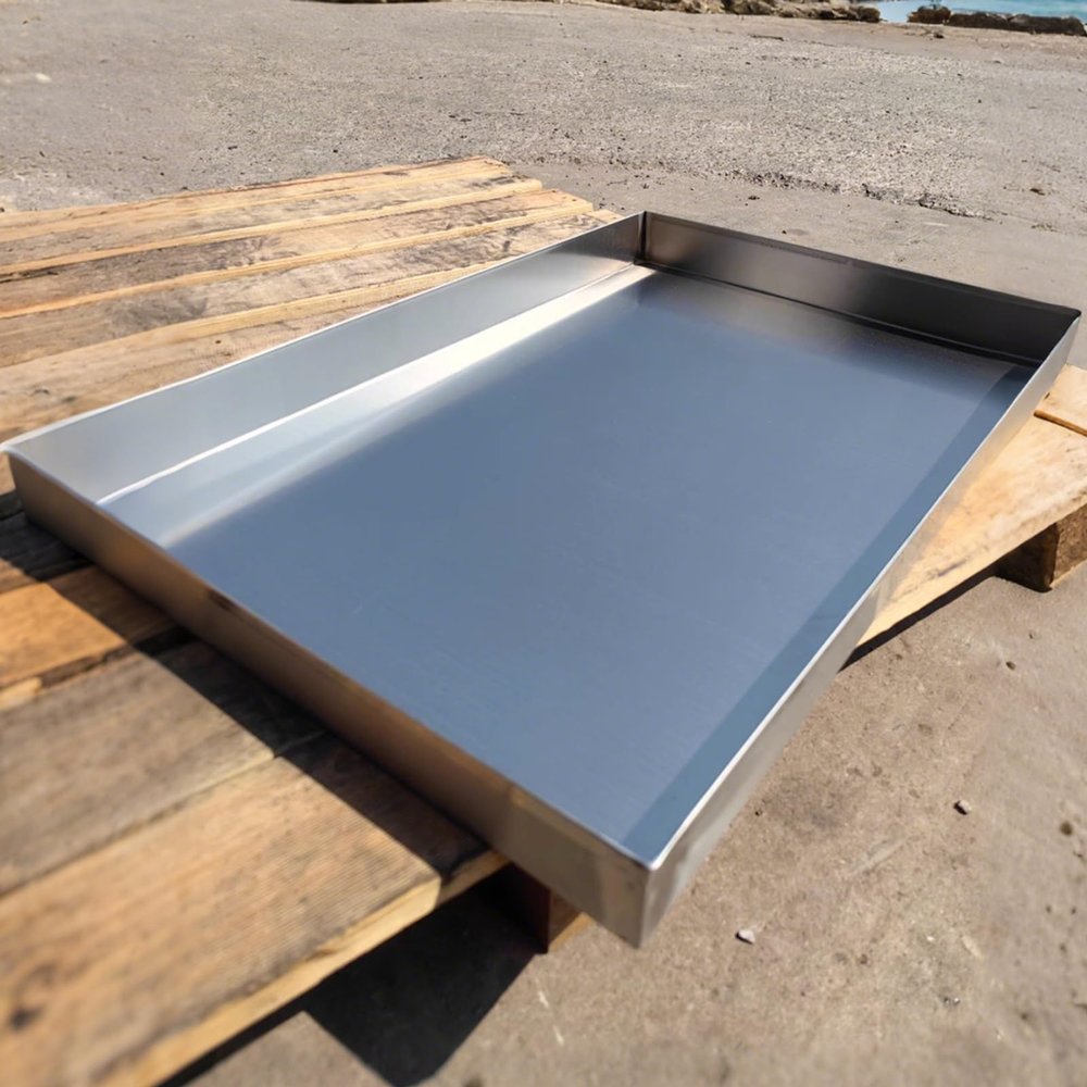304 Stainless Steel AC Drip Tray, 0.8 mm, 110 x 30 cm