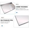 304 Stainless Steel AC Drip Tray, 0.8 mm, 110 x 30 cm view 3