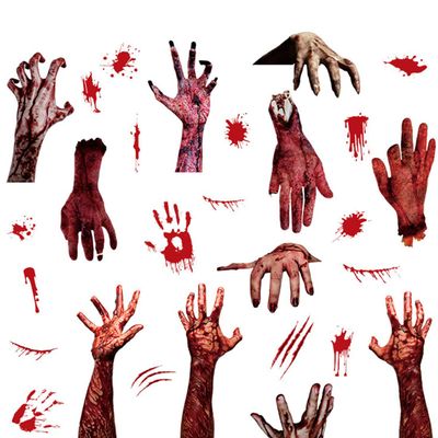 FIMWOLZ 4 Sheets 28 Pieces Halloween Window Stickers