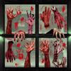 FIMWOLZ 4 Sheets 28 Pieces Halloween Window Stickers view 4