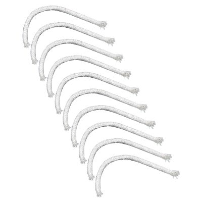 10 Pack Round Braided Cotton Wicks for Lamps, 15 cm