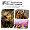 Halloween Party Sunglasses for Women, Furry Lightweight Cat-Eye view 4