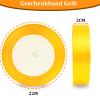 qingmeng Yellow Satin Ribbon, 44m Gift Ribbon, 20mm view 2
