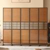 Folding Bamboo Room Divider, 200 cm Tall, Privacy Screen view 1