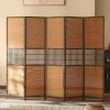 Folding Bamboo Room Divider, 200 cm Tall, Privacy Screen view 2