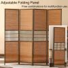 Folding Bamboo Room Divider, 200 cm Tall, Privacy Screen view 3