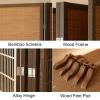 Folding Bamboo Room Divider, 200 cm Tall, Privacy Screen view 4