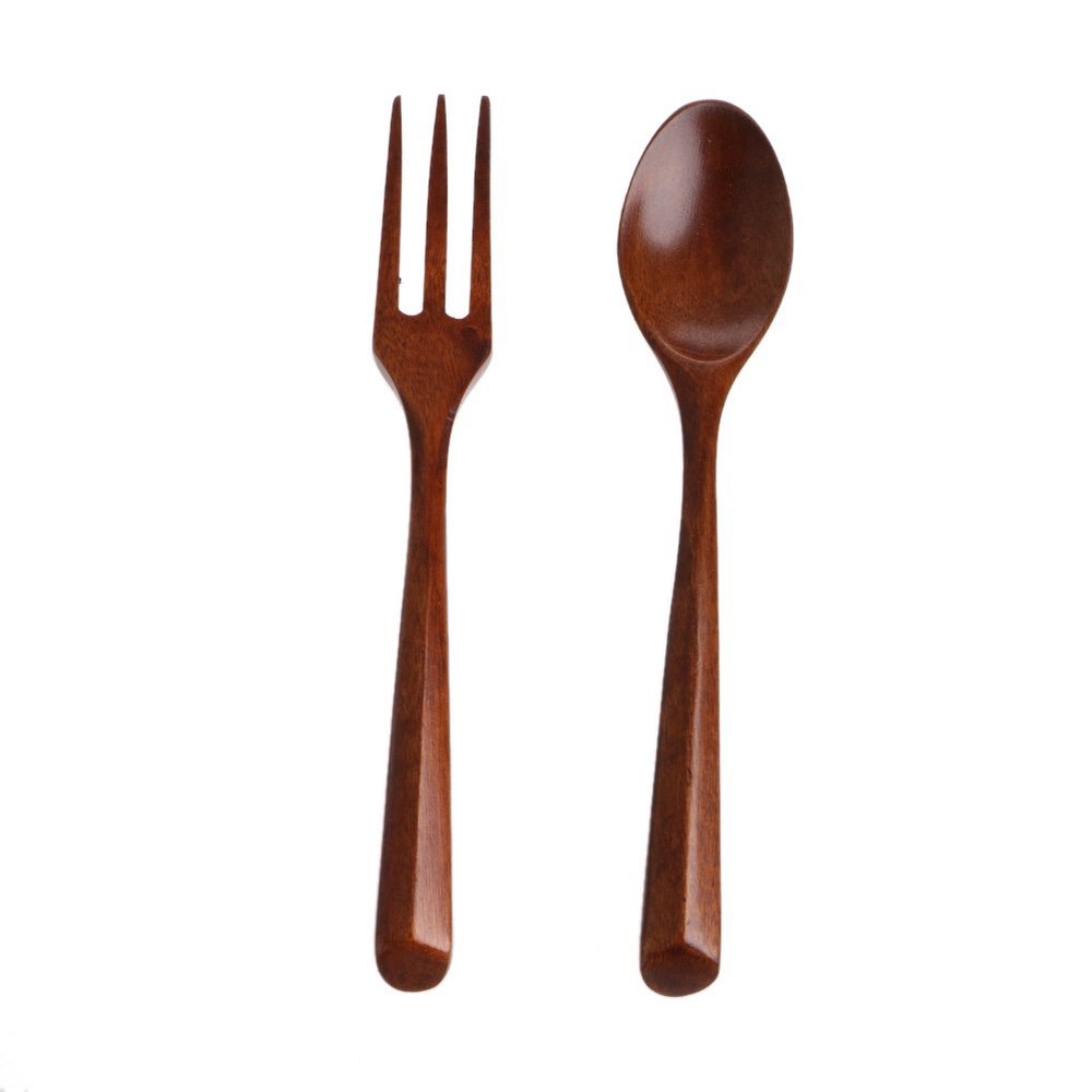 Wooden Salad Serving Utensil Set