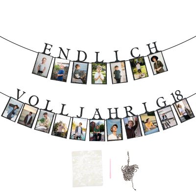 ALLY-MAGIC 18th Birthday Decoration Garland