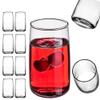 KADAX 16.2 oz Ribbed Long Drink Glasses, Set of 8, Mia view 1