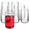 KADAX 16.2 oz Ribbed Long Drink Glasses, Set of 8, Mia view 4