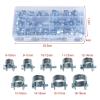 135-Piece Fuel Injection Hose Clamp Set, Galvanized Steel, 8–18 mm view 3