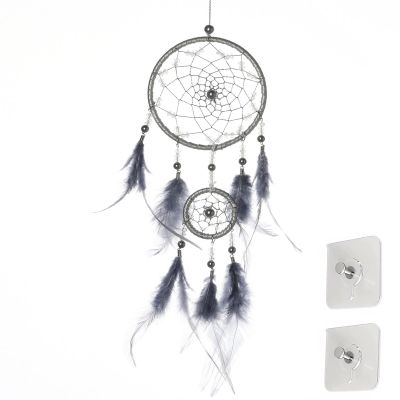 YGCQFH Small Dreamcatcher with Beads & Feathers