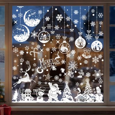 18 Sheets Christmas Window Stickers