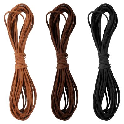 3 Rolls 10m x 3mm Leather Cord