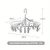 AD-BCrbgen Plastic Sock Hanger for Drying, Foldable Sock Drying Rack with Clips, Blue view 2