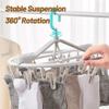AD-BCrbgen Plastic Sock Hanger for Drying, Foldable Sock Drying Rack with Clips, Blue view 4