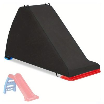 Outdoor Slide Cover for Kids, Waterproof, Dustproof, UV-Resistant, Black, 600D Oxford Fabric