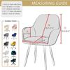 ZUOZHE Stretch Dining Chair Covers with Arms, Washable Non-Slip Slipcovers, White, 6-Piece view 2