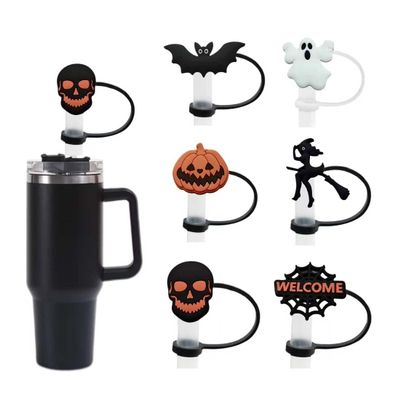 UZYXC 6-Pack Halloween Straw Covers for Stanley Cup