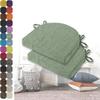 Set of 2 U-Shaped Chair Cushions with Ties, Non-Slip, 40 x 38 x 33 x 5 cm, Color 12 view 1