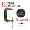 Micrometer, Outside Diameter 0–25 mm, Metric, Carbide Gauge Standard, Caliper Measuring Tool, Gauge (75–100 mm Outside) view 2