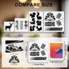 MAYJOYDIY 2-Pack Race Car Stencil Set view 3