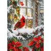 HEIBAGO Christmas 5D Diamond Painting, Cardinal Full Drill Set view 1