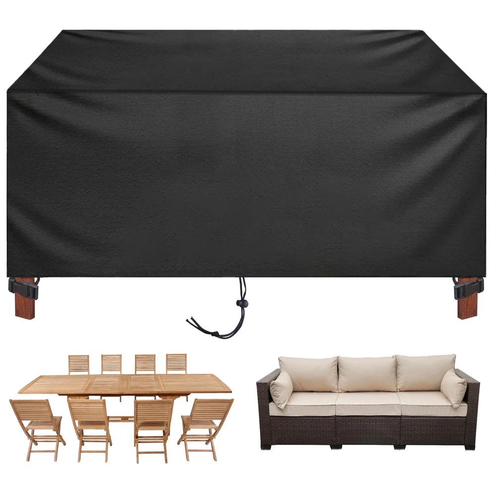 HNKDKJ Waterproof 420D Oxford Patio Furniture Cover, 210 x 80 x 60 cm