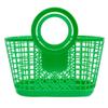 Plastic Storage Basket, Portable Mesh Organizer (Green) view 1