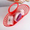 Plastic Storage Basket, Portable Mesh Organizer (Green) view 2