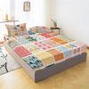 Fitted Sheet 200 x 200 cm, Vector Art Graphic Mesh Pattern, Microfiber, Fits Mattresses up to 30 cm, Soft, Colorful view 2