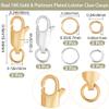 Beebeecraft 1 Box 6 Lobster Clasps with 2 Sizes of Jump Rings view 2