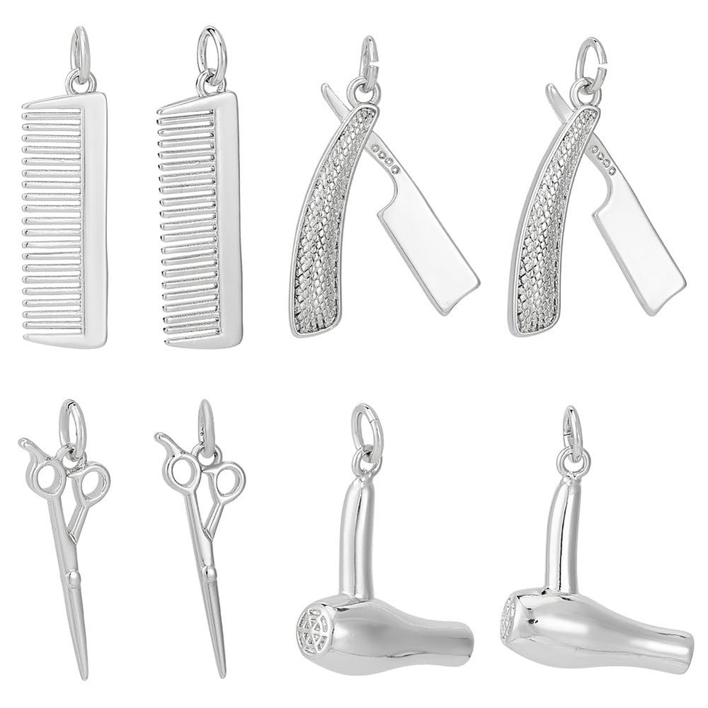 Beebeecraft 8-Piece Hairdresser Charms Set