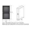 Stainless Steel Recessed Shower Shelf, Black view 2