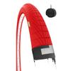Red 20 x 1.75 (47-406) Bicycle Tire with Black Inner Tube view 2