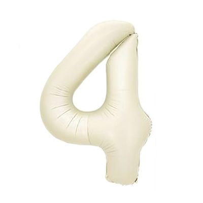Sanu Belle White Number 4 Balloon